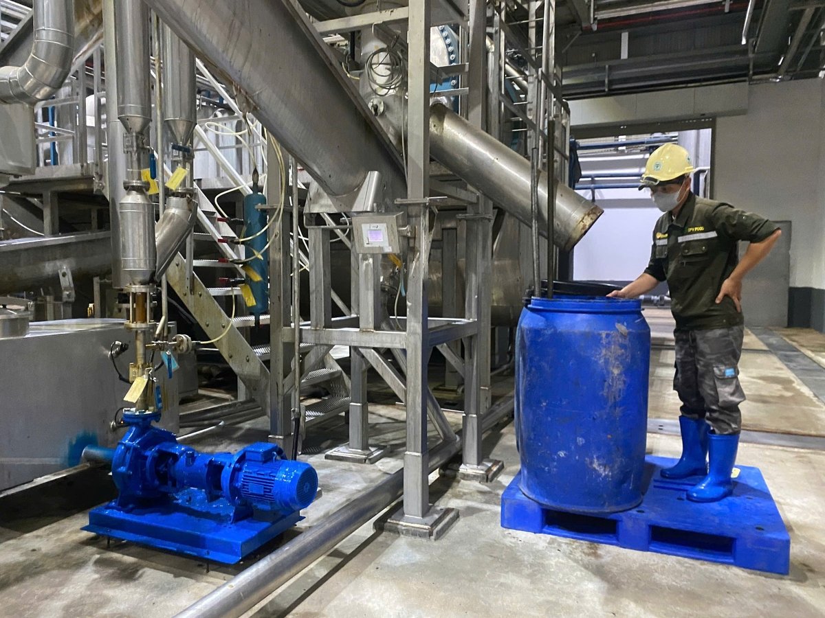 Khu vực rendering của CPV Food Bình Phước. Ảnh. Trần Trung.