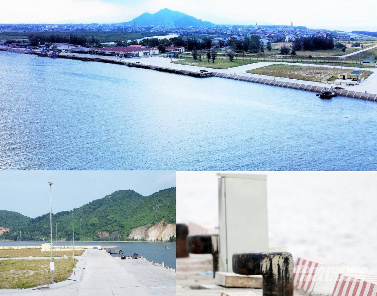 Để phát huy hiệu quả, đồng bộ các công trình đã đầu tư giai đoạn trước, rất cần một dự án nạo vét luồng vào cảng Thạch Kim. Ảnh: Thanh Nga.