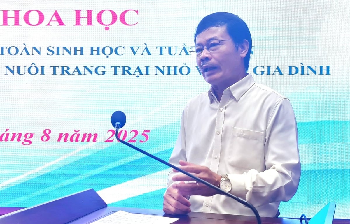 Ông Nguyễn Xuân Dương khẳng định lĩnh vực chăn nuôi có đóng góp quan trọng trong quá trình phát triển của toàn ngành. Ảnh: Việt Khánh.