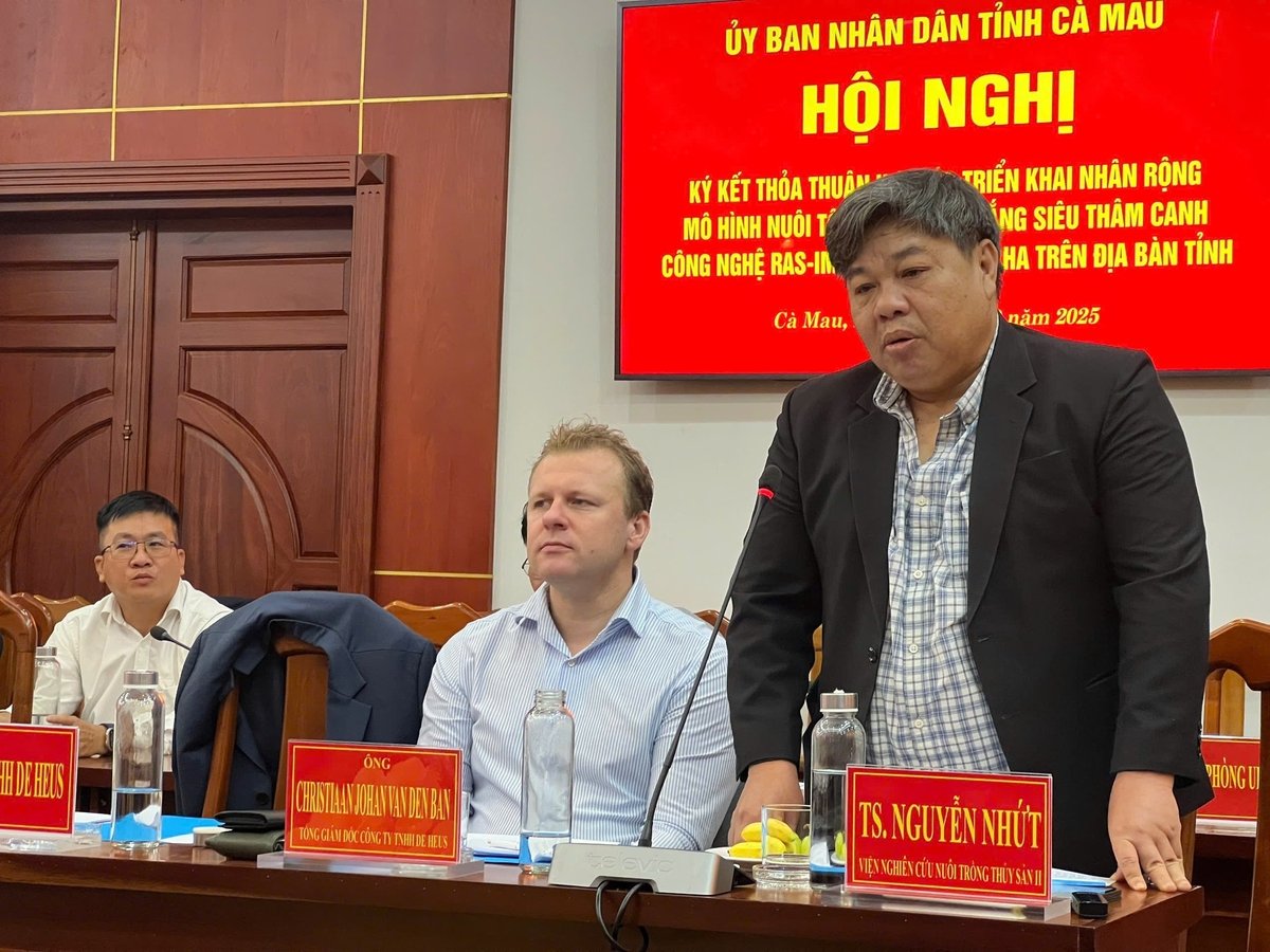 TS. Nguyễn Nhứt, Viện Nghiên cứu Nuôi trồng Thủy sản II, tác giả công nghệ RAS-IMTA. Ảnh: Trọng Linh.