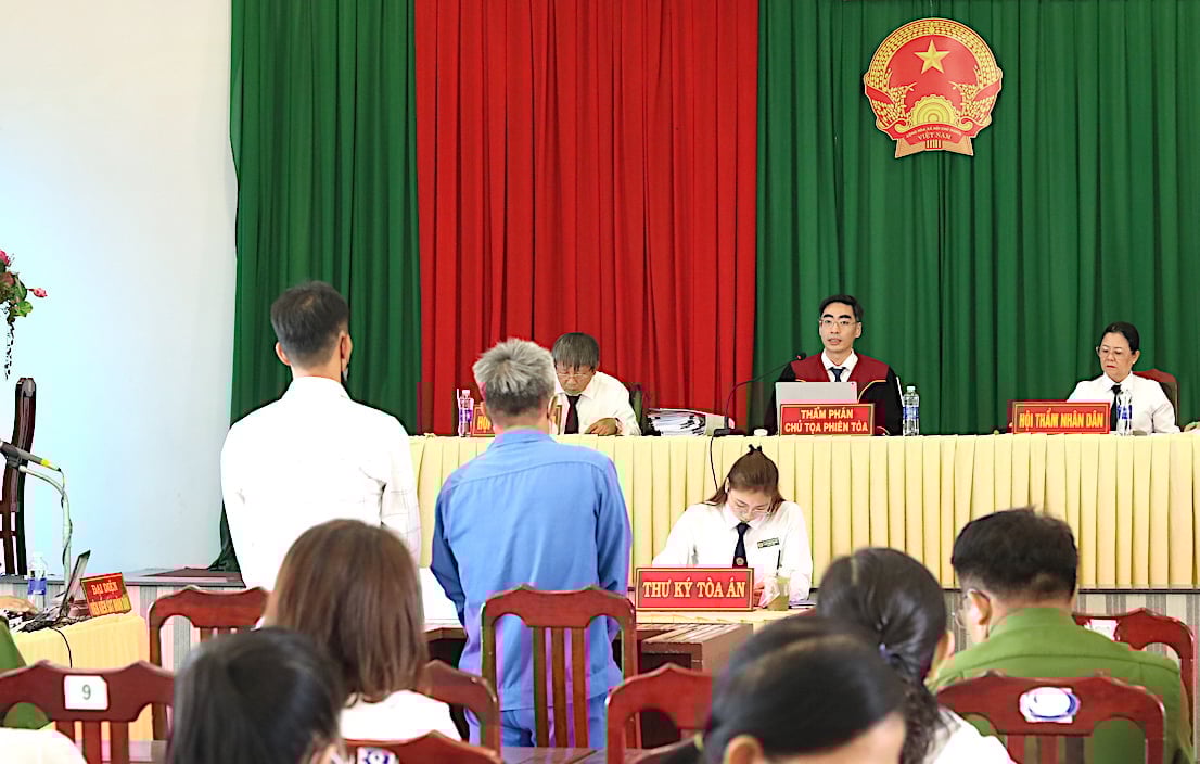 Tòa án Nhân dân tỉnh Bà Rịa - Vũng Tàu (trước đây) đã xét xử lưu động 2 ngư dân vì tháo thiết bị giám sát hành trình để đánh bắt thủy sản trái phép. Ảnh: Mạnh Quân.