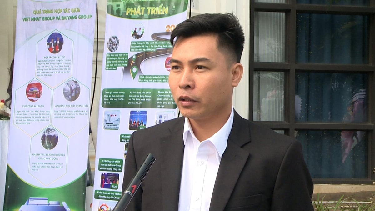 Ông Ngô Minh Kết, Giám đốc dự án phát triển Rô phi (Viet Nhat Group) Ảnh: Đoàn Phòng.