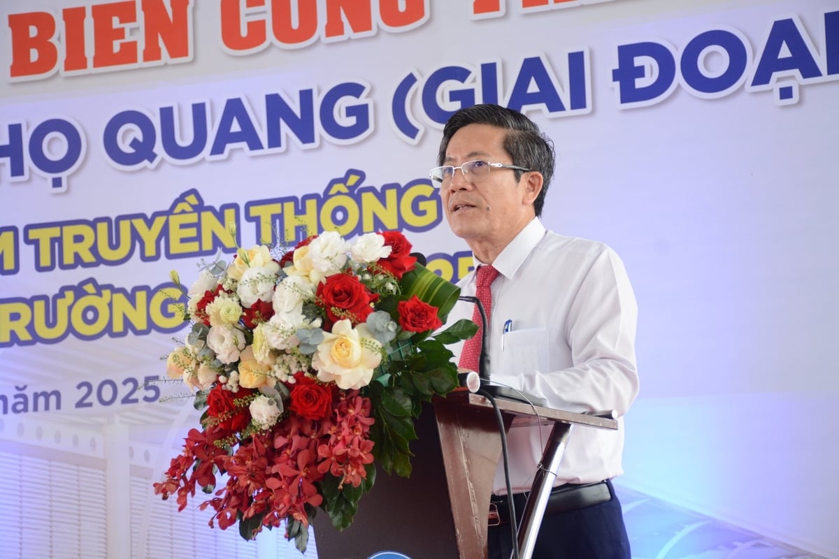 Phó Chủ tịch UBND thành phố Đà Nẵng Trần Nam Hưng cam kết chỉ đạo các đơn vị khai thác hiệu quả công trình. Ảnh: Lan Anh.