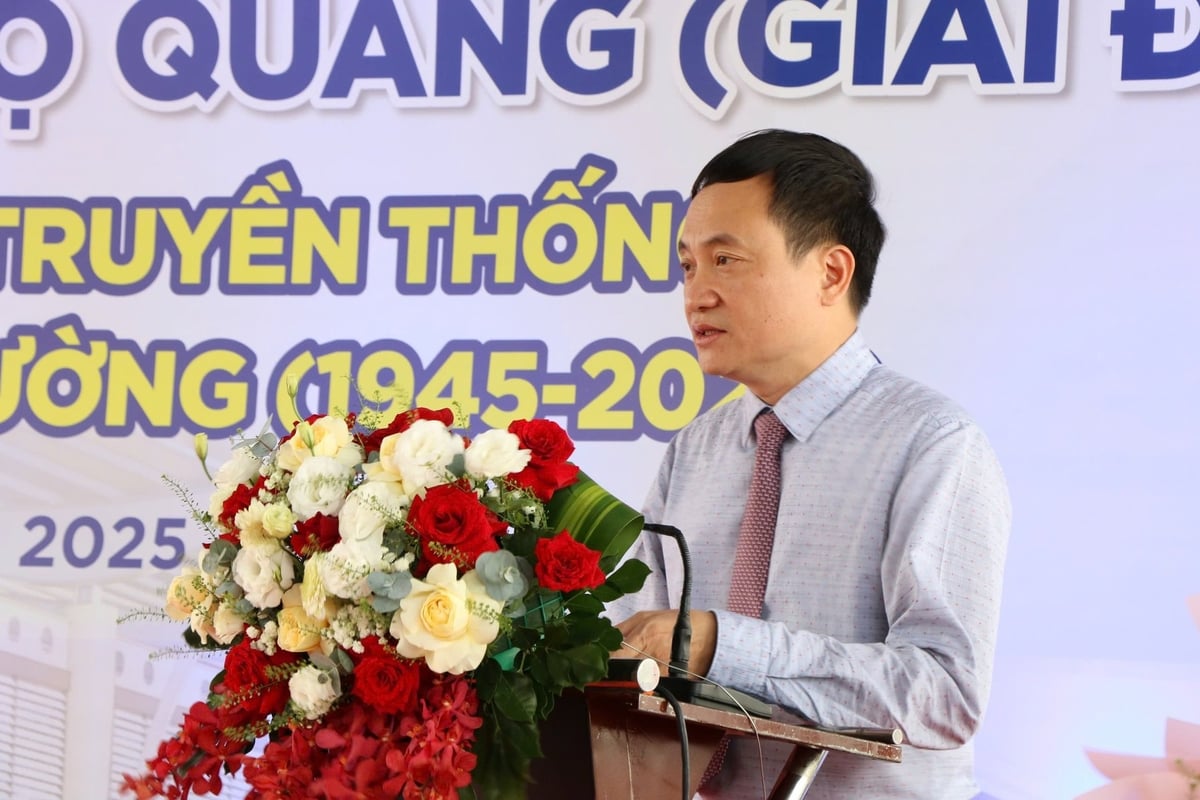 Ông Phạm Quang Toản, Phó Cục trưởng Cục Thủy sản phát biểu tại buổi lễ. Ảnh: Lan Anh.