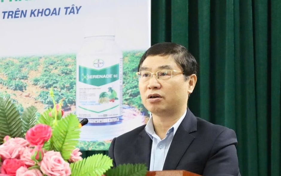 Ông Nguyễn Quý Dương, Phó Cục trưởng Cục Trồng trọt và Bảo vệ thực vật phát biểu tại hội thảo. Ảnh: Hồng Ngọc.