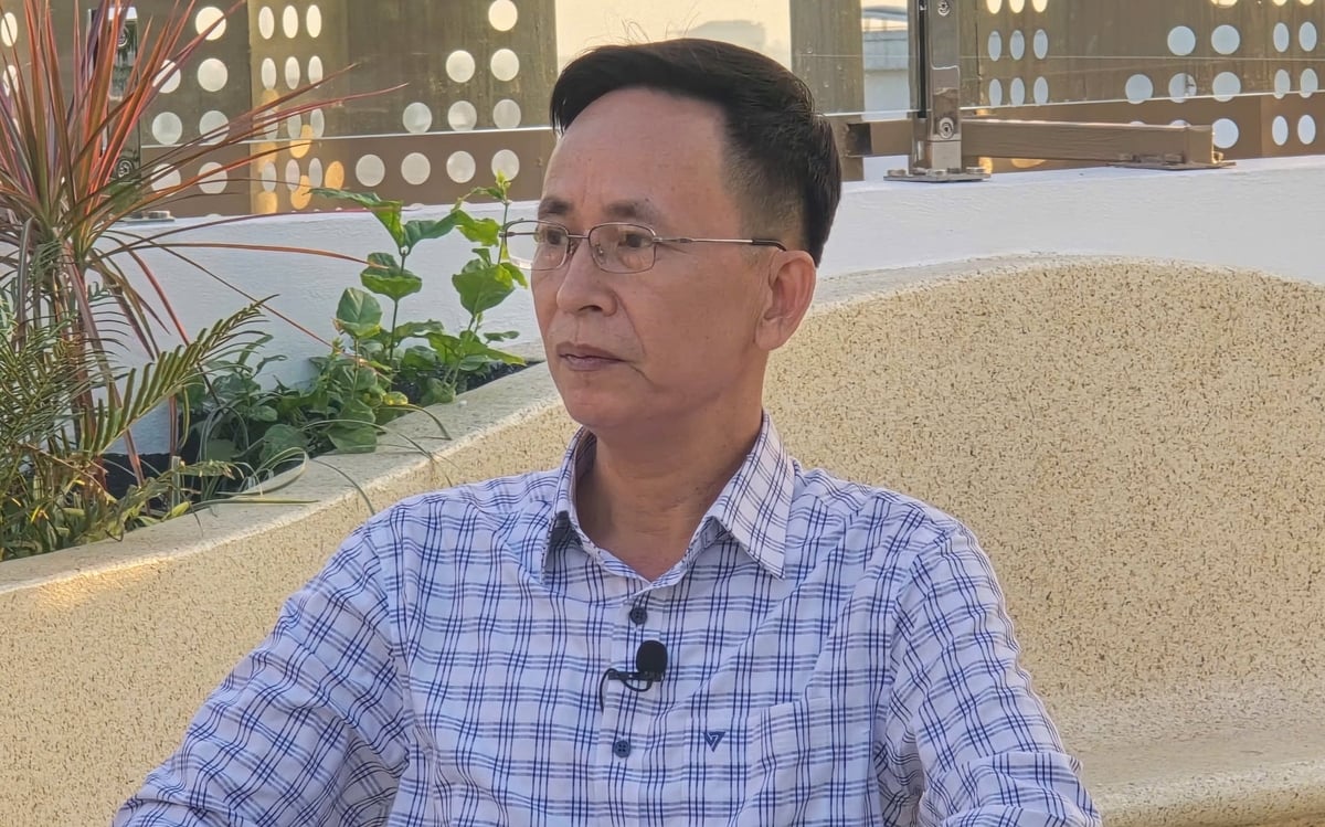 Ông Trần Sinh Thanh trong buổi tọa đàm liên quan đến chăn nuôi vùng ven đô do Báo Nông nghiệp và Môi trường thực hiện. Ảnh: Đinh Mười.