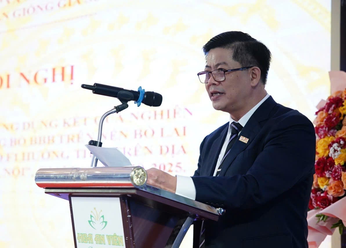 Ông Bùi Đại Phong, Tổng Giám đốc Công ty Cổ phần Giống gia súc Hà Nội. Ảnh: Linh Linh.