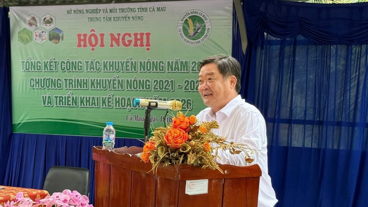 Ông Tiết Tiến Dũng, Giám đốc Trung tâm Khuyến nông tỉnh Cà Mau. Ảnh: Ngô Cường.