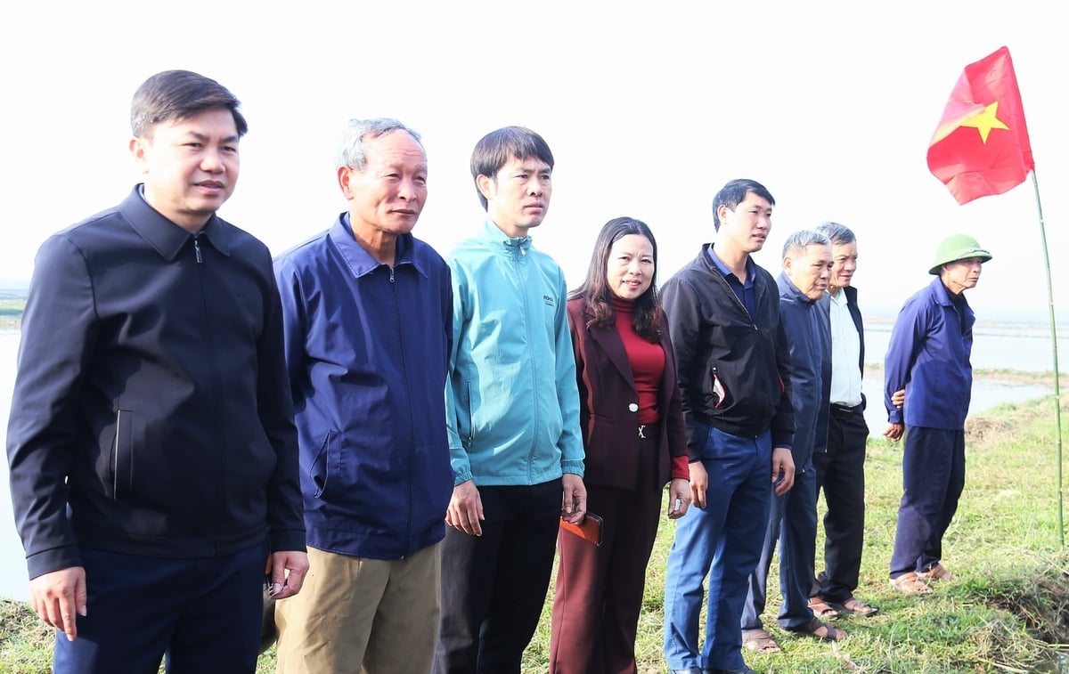 Ông Lê Ngọc Hà, Chủ tịch xã Cẩm Hưng cho biết, sau mô hình thí điểm, xã sẽ nhân rộng kỹ thuật mạ khay, máy cấy trên xứ đồng khác trong các vụ tới. Ảnh: Thanh Nga. Ông Lê Ngọc Hà, Chủ tịch xã Cẩm Hưng cho biết, sau mô hình thí điểm, xã sẽ nhân rộng kỹ thuật mạ khay, máy cấy trên xứ đồng khác trong các vụ tới. Ảnh: Thanh Nga.