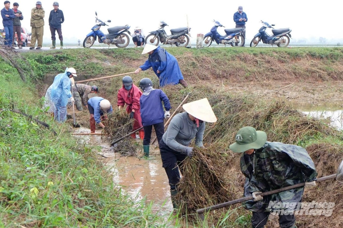 Nông dân xã Vĩnh Thủy vệ sinh đồng ruộng chuẩn bị sản xuất vụ đông xuân. Ảnh: Võ Dũng. Nông dân xã Vĩnh Thủy vệ sinh đồng ruộng chuẩn bị sản xuất vụ đông xuân. Ảnh: Võ Dũng.