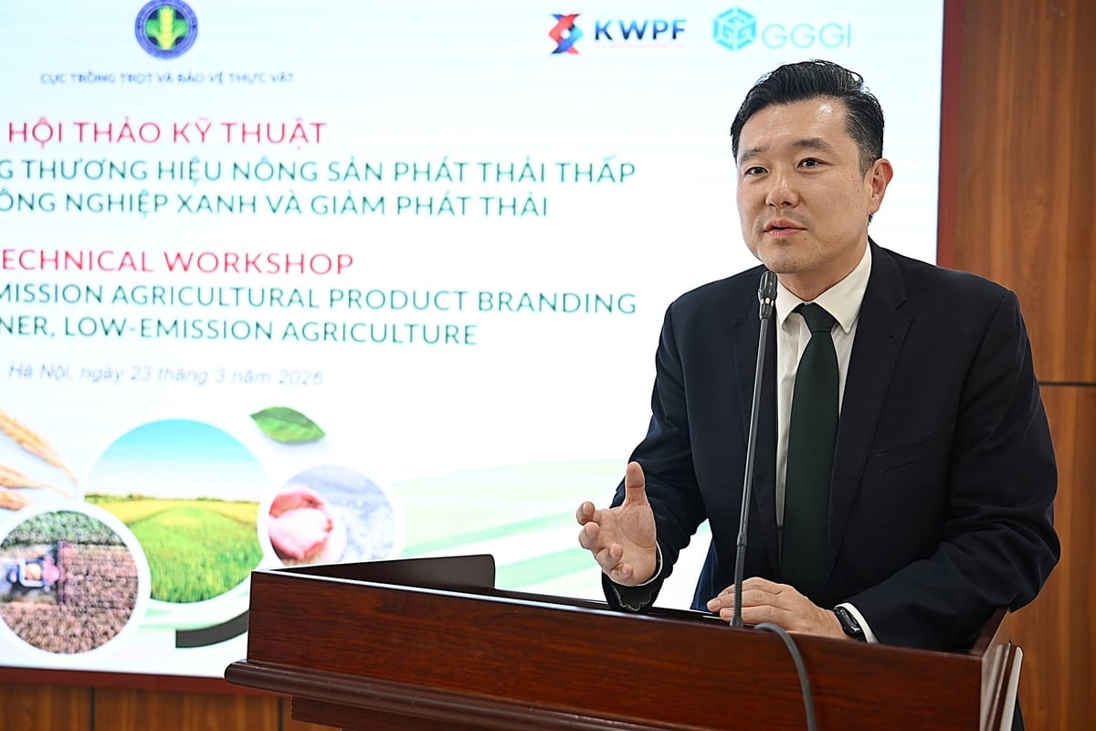 Ông Juhern Kim, Trưởng đại diện GGGI tại Việt Nam. Ảnh: Bảo Thắng.