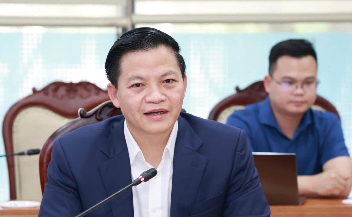 Chủ tịch UBND tỉnh Thái Nguyên Vương Quốc Tuấn phát biểu tại buổi làm việc với Tập đoàn Muyuan Foods. Ảnh: Quang Linh.