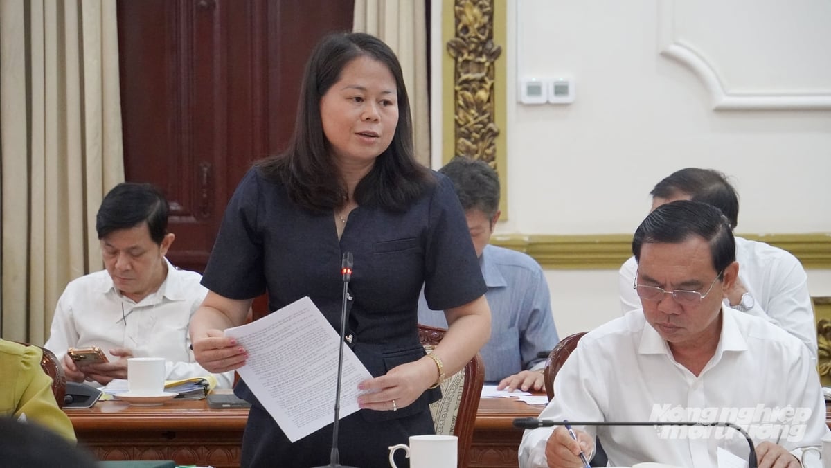 Bà Phạm Thị Na, Phó Giám đốc Sở Nông nghiệp và Môi trường TP.HCM. Ảnh: Lê Bình. Bà Phạm Thị Na, Phó Giám đốc Sở Nông nghiệp và Môi trường TP.HCM. Ảnh: Lê Bình.