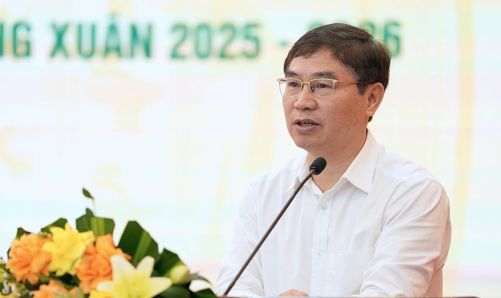 Phó Cục trưởng Nguyễn Quý Dương: 'Từ cuối tháng 4 đến giữa tháng 5 là giai đoạn quyết định năng suất lúa đông xuân'. Ảnh: Bảo Thắng.