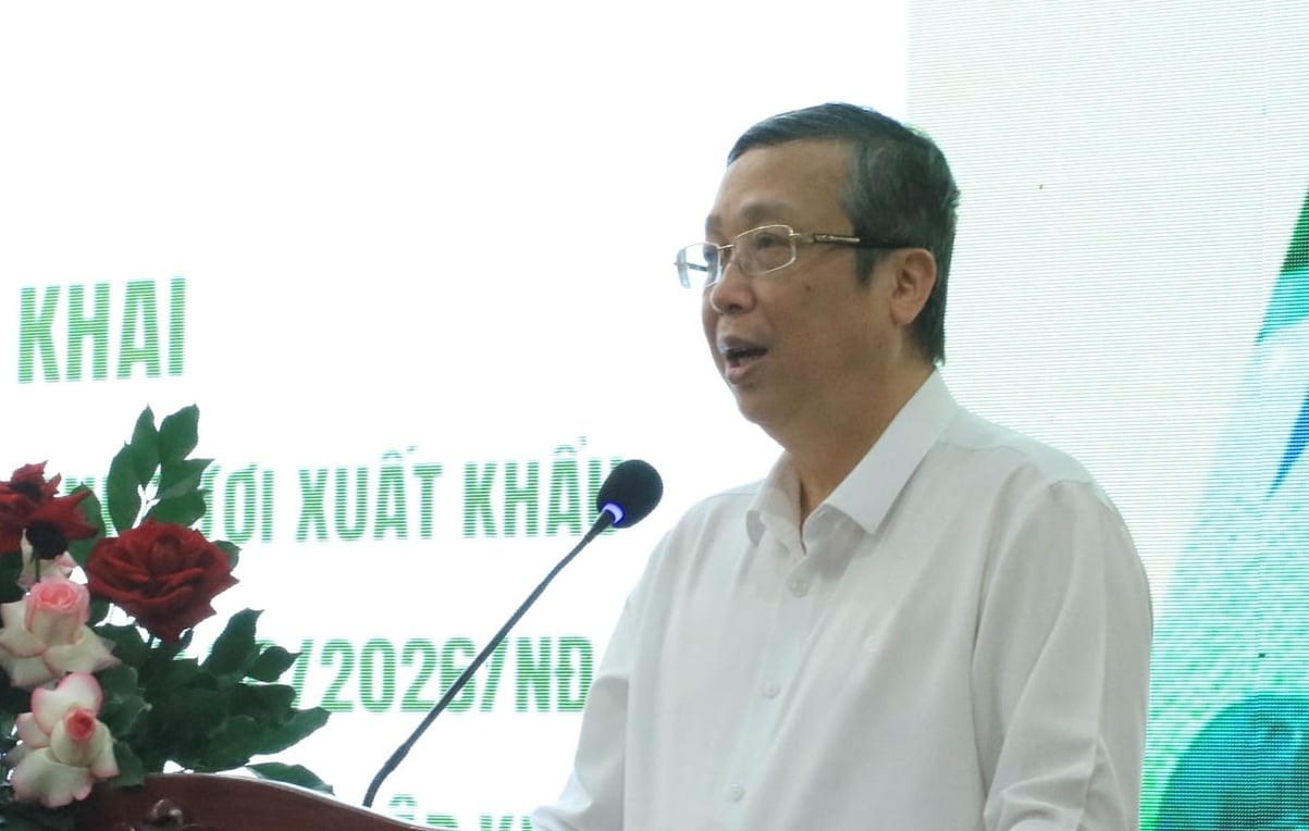 Thứ trưởng Hoàng Trung phát biểu kết luận hội nghị. Ảnh: Thanh Sơn.