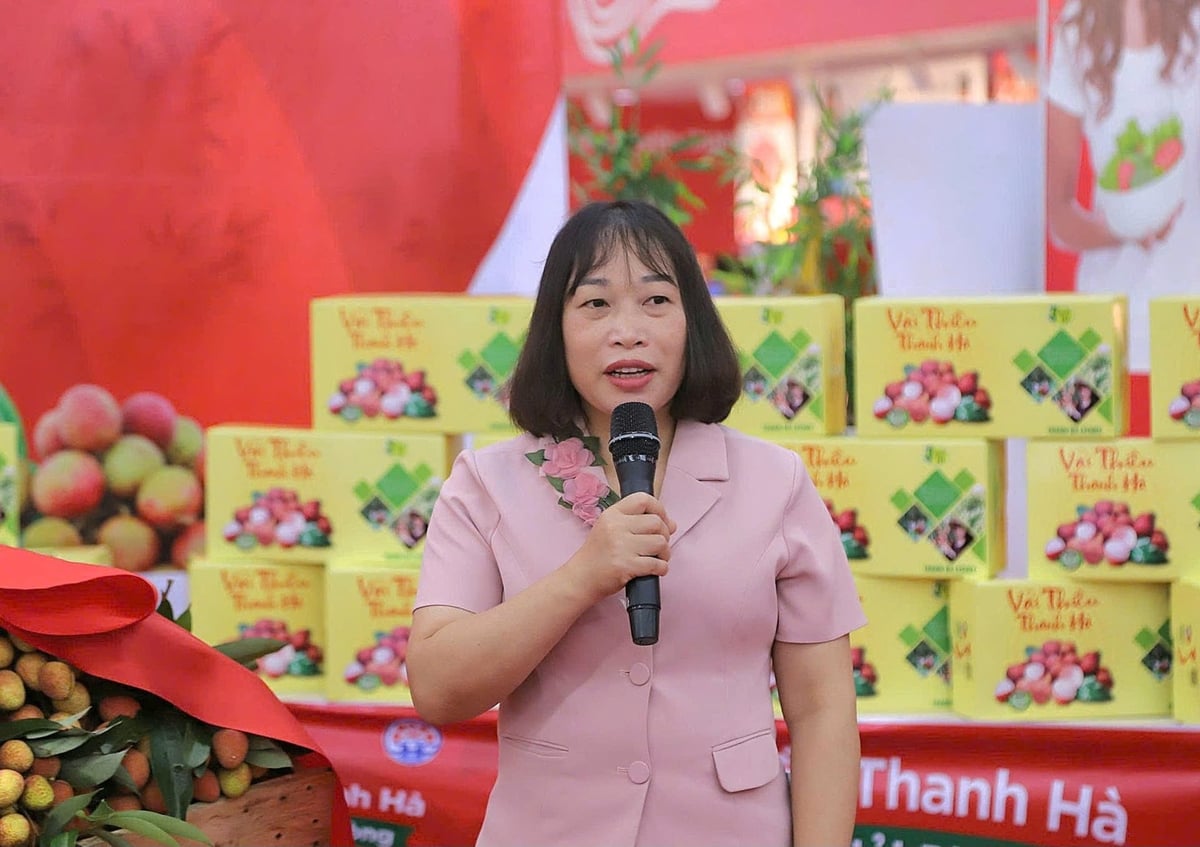 Bà Lương Thị Kiểm, Phó Giám đốc Sở Nông nghiệp và Môi trường thành phố Hải Phòng phát biểu tại sự kiện. Ảnh: Hoàng Phong. Bà Lương Thị Kiểm, Phó Giám đốc Sở Nông nghiệp và Môi trường thành phố Hải Phòng phát biểu tại sự kiện. Ảnh: Hoàng Phong.