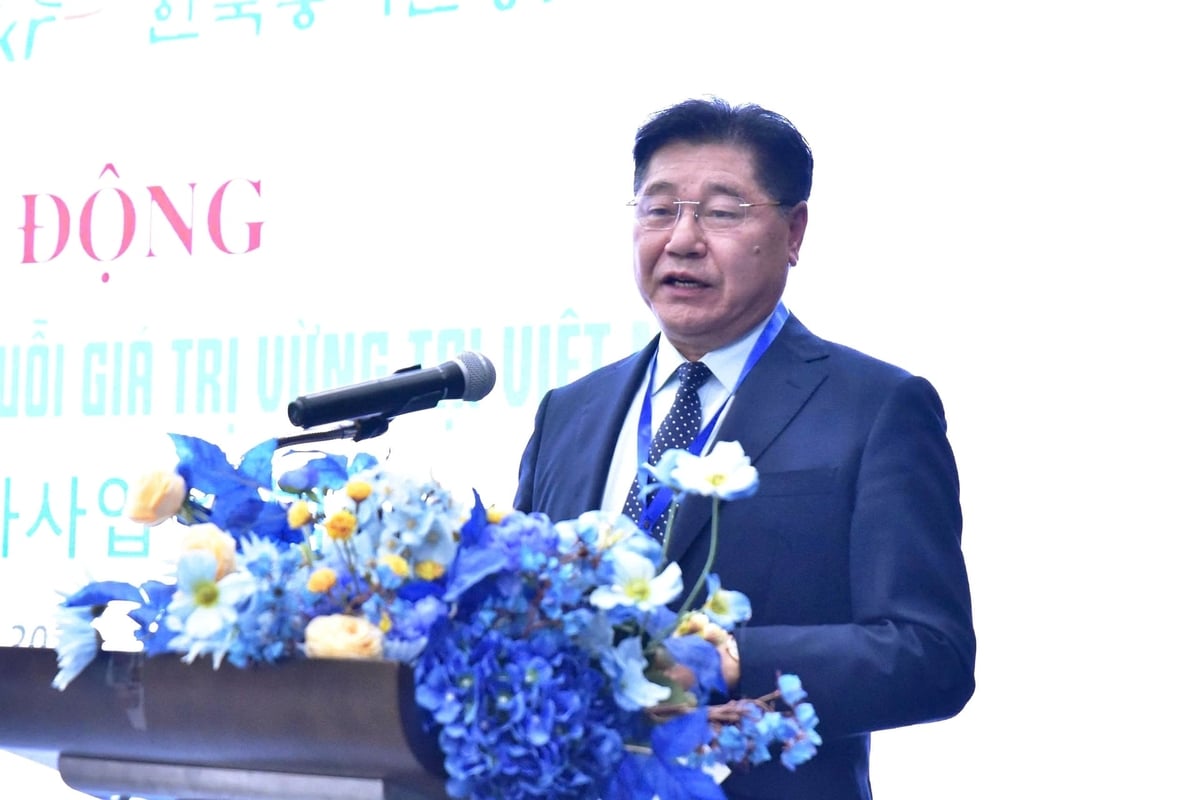 Theo ông Lê Quốc Thanh, lực lượng khuyến nông cơ sở sẽ là cầu nối quan trọng trong triển khai Dự án. Ảnh: Trung Hiếu.