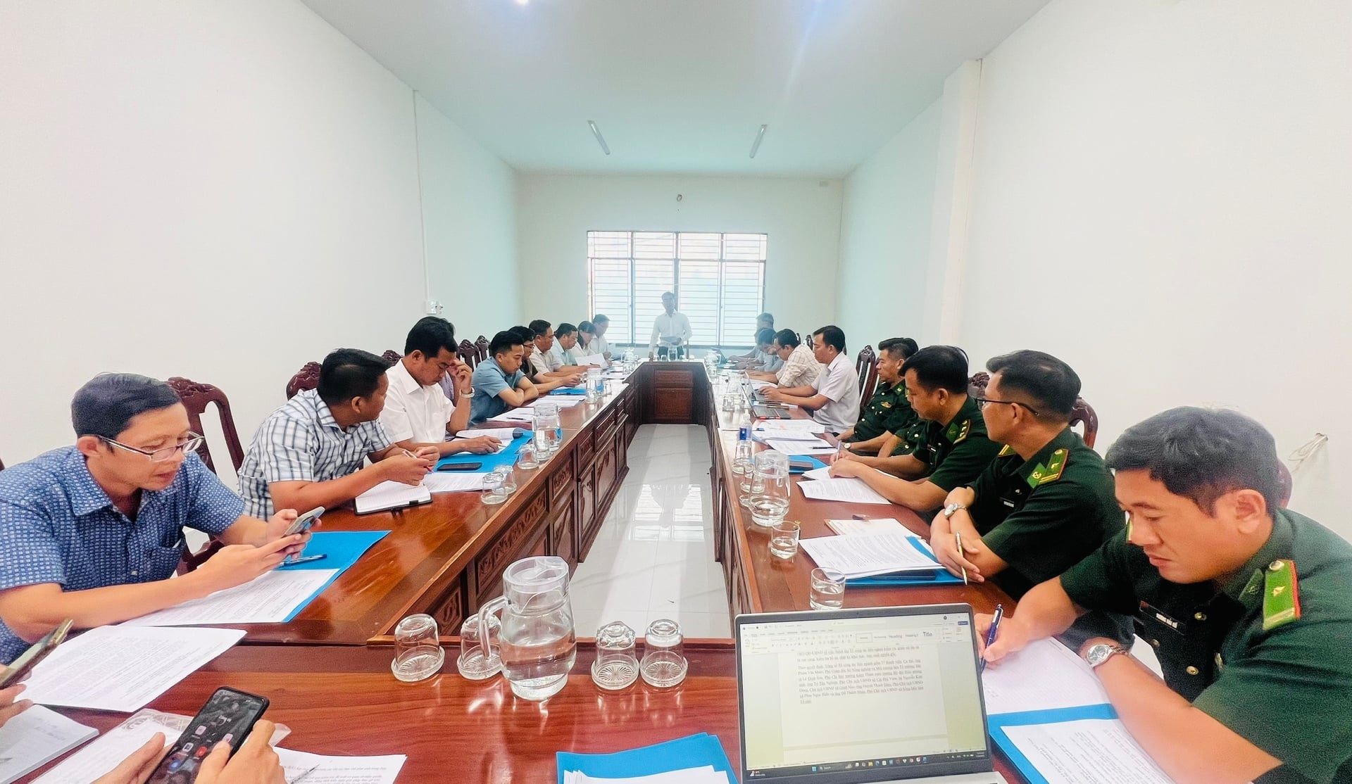 Cuộc họp thông qua kế hoạch hoạt động của Tổ công tác liên ngành. Ảnh: Trọng Linh.