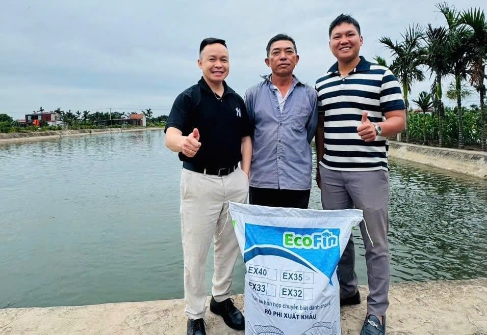 Thức ăn EcoFin dành cho cá rô phi xuất khẩu được sản xuất tại nhà máy đạt chứng nhận BAP và sử dụng nguồn đậu nành bền vững Hoa Kỳ đạt chuẩn SSAP. Ảnh: VN.