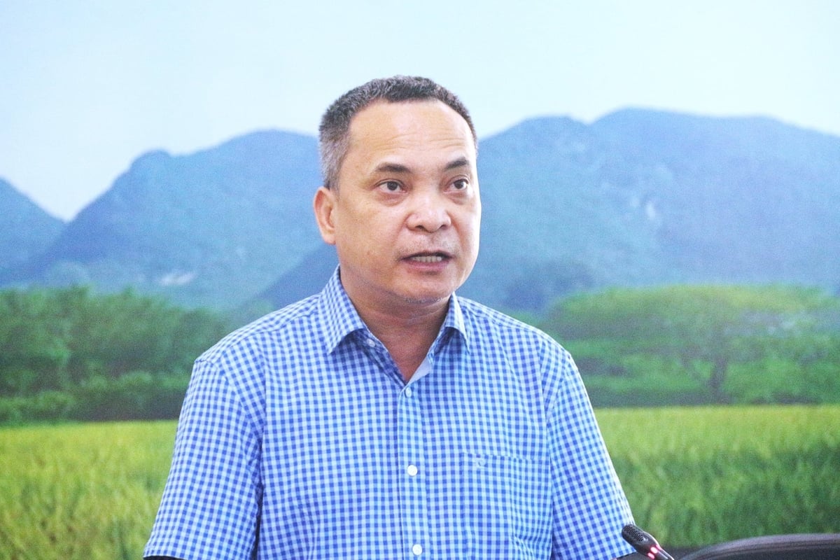 Ông Nghiêm Quang Tuấn giải đáp những thắc mắc tại Hội nghị. Ảnh: Trung Hiếu.