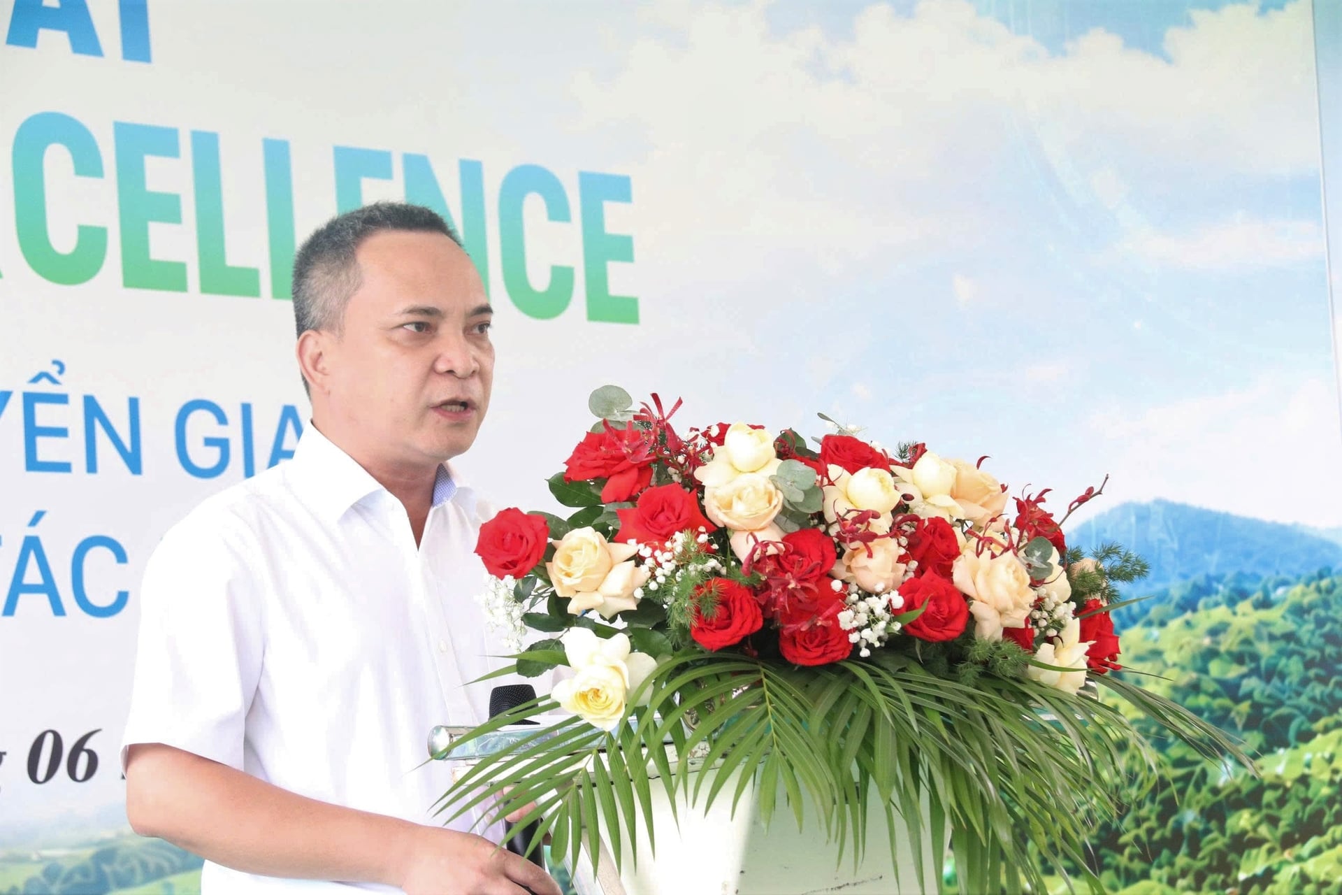 Phó Cục trưởng Cục Trồng trọt và Bảo vệ thực vật Nghiêm Quang Tuấn phát biểu tại buổi lễ. Ảnh: Tuấn Trần.