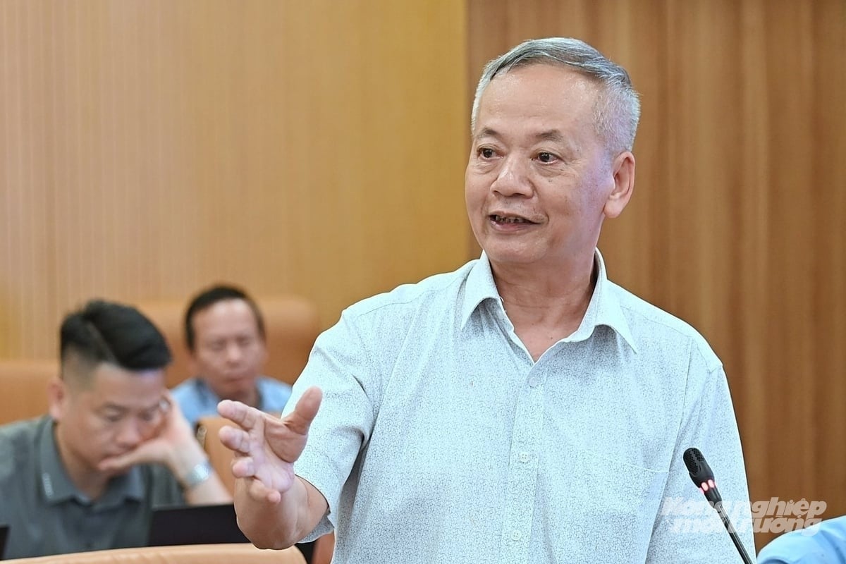 Ông Trần Xuân Định, Phó Chủ tịch kiêm Tổng Thư ký Hiệp hội Thương mại Giống cây trồng Việt Nam. Ảnh: Tùng Đinh.