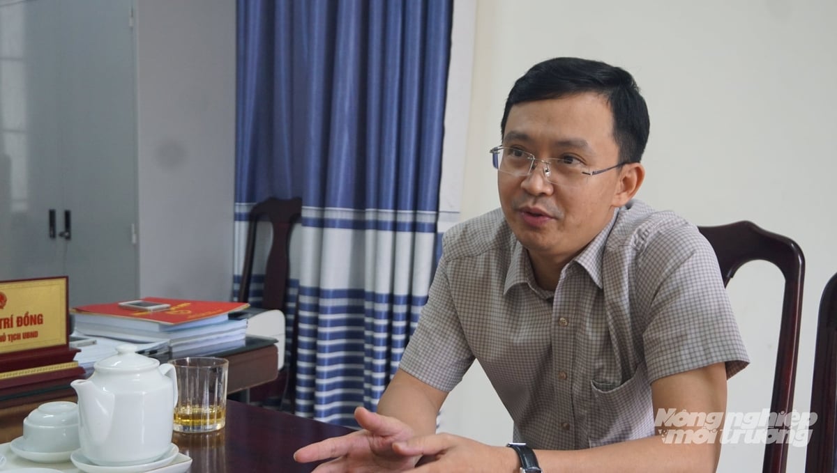 Ông Nguyễn Trí Đồng, Phó Chủ tịch UBND xã Hà Linh. Ảnh: Quốc Toản.