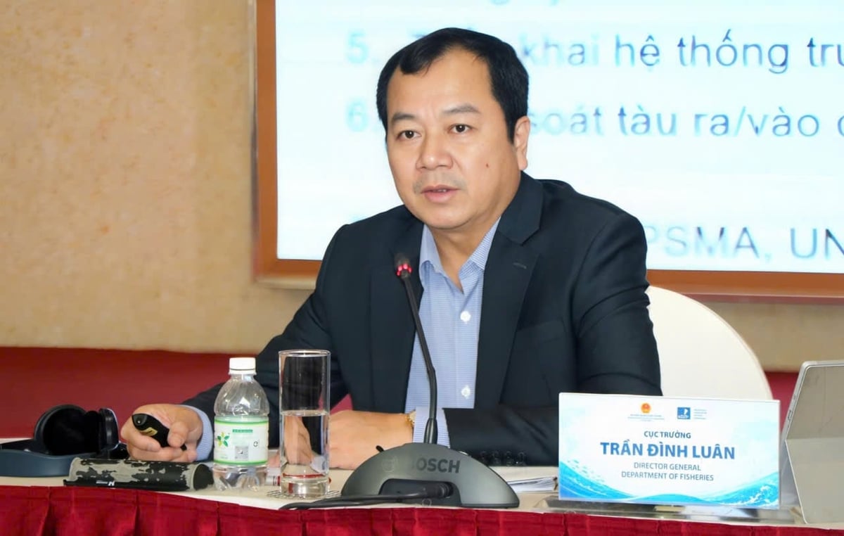 Ông Trần Đình Luân, Cục trưởng Cục Thủy sản và Kiểm ngư báo cáo kết quả thực hiện nghĩa vụ CNM và nhu cầu trở thành viên chính thức của WCPFC. Ảnh: KS. Ông Trần Đình Luân, Cục trưởng Cục Thủy sản và Kiểm ngư báo cáo kết quả thực hiện nghĩa vụ CNM và nhu cầu trở thành viên chính thức của WCPFC. Ảnh: KS.