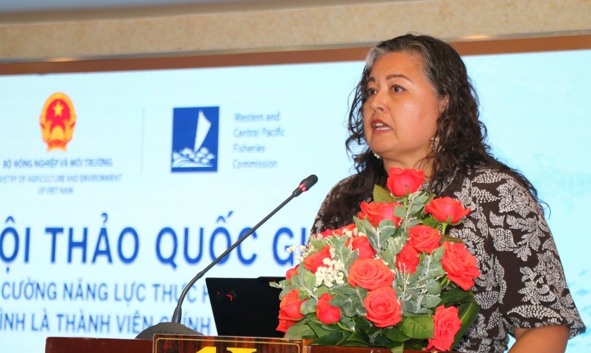 Bà Rhea Moss-Christian, Giám đốc Điều hành Ủy ban Nghề cá Trung và Tây Thái Bình Dương (WCPFC). Ảnh: Kim Sơ.