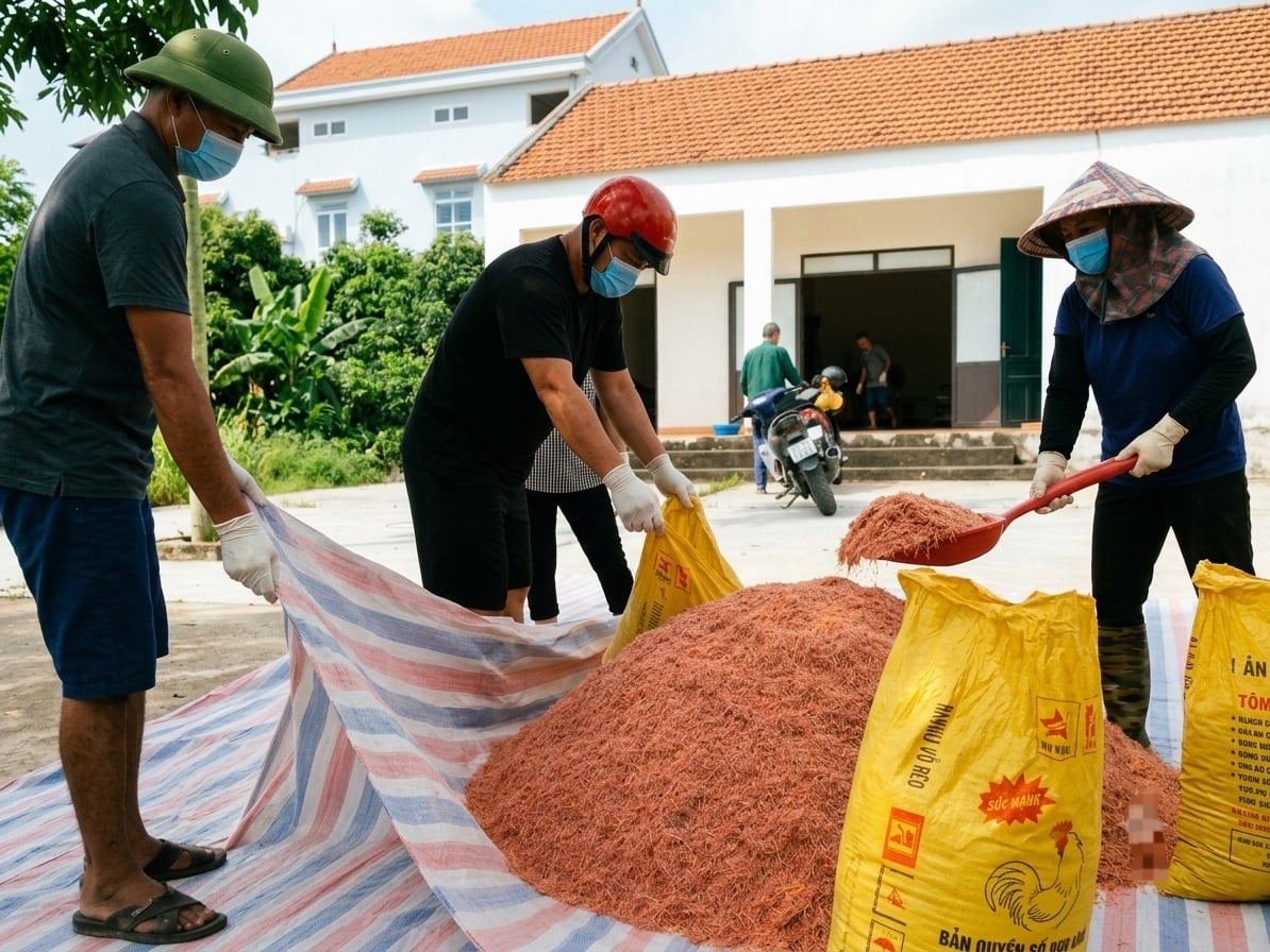 Cán bộ Trung tâm Cung ứng dịch vụ phường An Sinh phối hợp với các hợp tác xã nông nghiệp chuẩn bị mồi bẫy diệt chuột đúng quy trình kỹ thuật. Ảnh: Cường Vũ. Cán bộ Trung tâm Cung ứng dịch vụ phường An Sinh phối hợp với các hợp tác xã nông nghiệp chuẩn bị mồi bẫy diệt chuột đúng quy trình kỹ thuật. Ảnh: Cường Vũ.