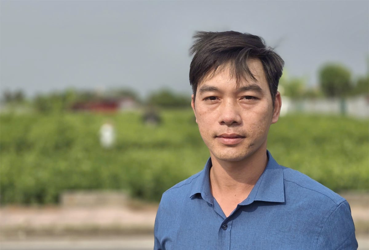Anh Nguyễn Đức Ngọc, thôn Thanh Thủy, xã Sóc Sơn (TP Hà Nội). Ảnh: Xuân Hà.