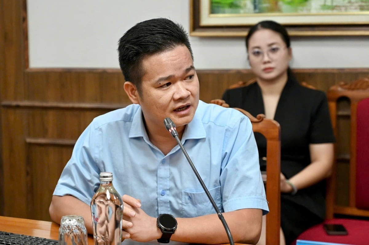 Ông Nguyễn Văn Minh, Phó Tổng Giám đốc Công ty Cổ phần Nông nghiệp BAF Việt Nam chia sẻ từ góc độ doanh nghiệp. Ảnh: Kiều Chi.