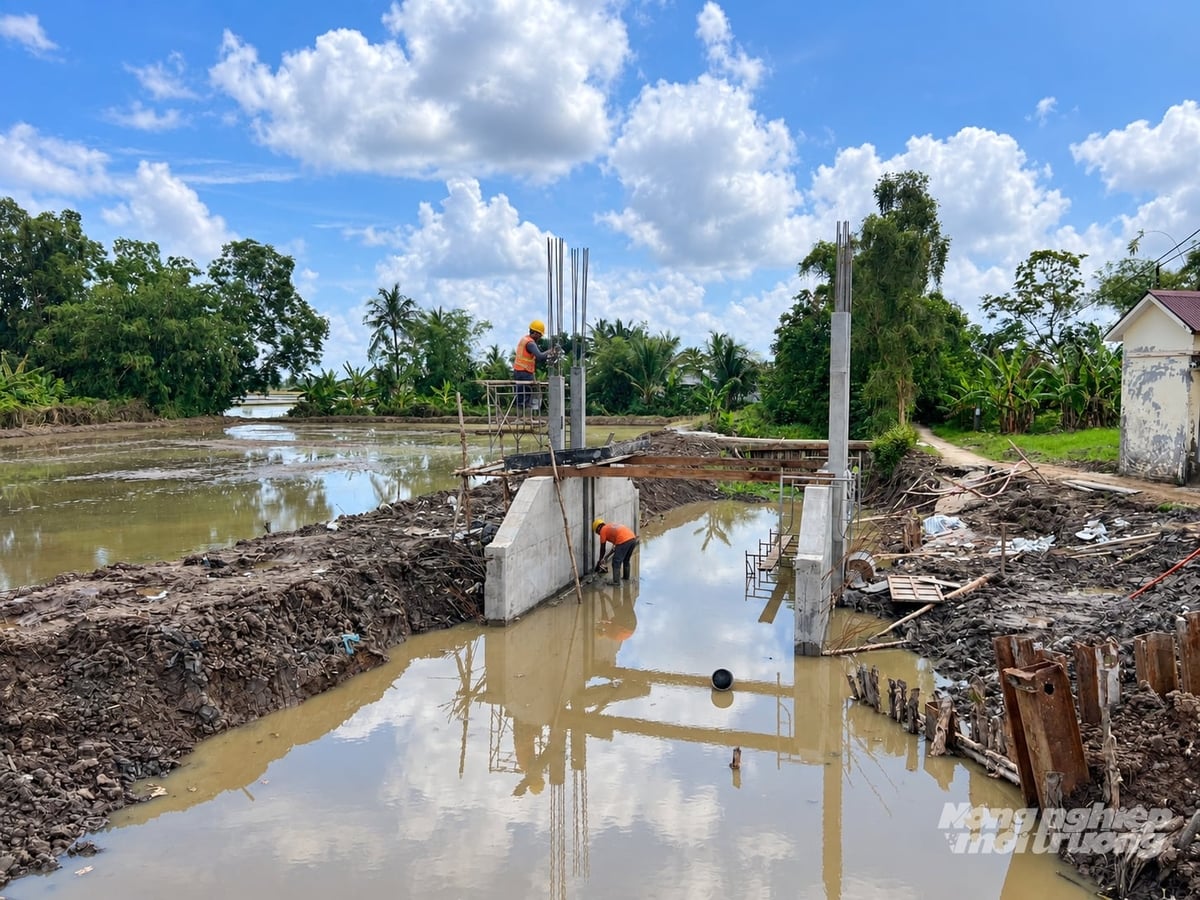 Xã Đầm Dơi tập trung nguồn lực đầu tư hạ tầng, nhất là giao thông, thủy lợi, phục vụ phát triển sản xuất của người dân. Ảnh: Trung Chánh. Xã Đầm Dơi tập trung nguồn lực đầu tư hạ tầng, nhất là giao thông, thủy lợi, phục vụ phát triển sản xuất của người dân. Ảnh: Trung Chánh.