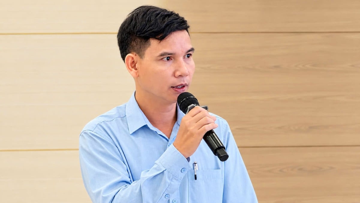 Ông Nguyễn Văn Đại, Phó Trưởng phòng Kinh tế xã Gia Hanh. Ảnh: Thanh Nga.
