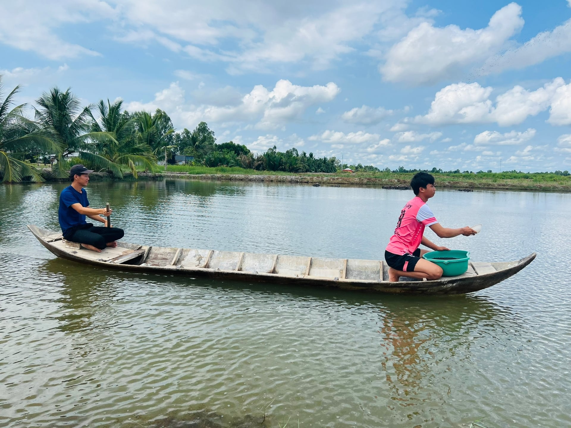 Sản lượng tôm nước lợ 9 tháng đầu năm 2026 đạt hơn 1,07 triệu tấn. Ảnh: Trọng Linh.