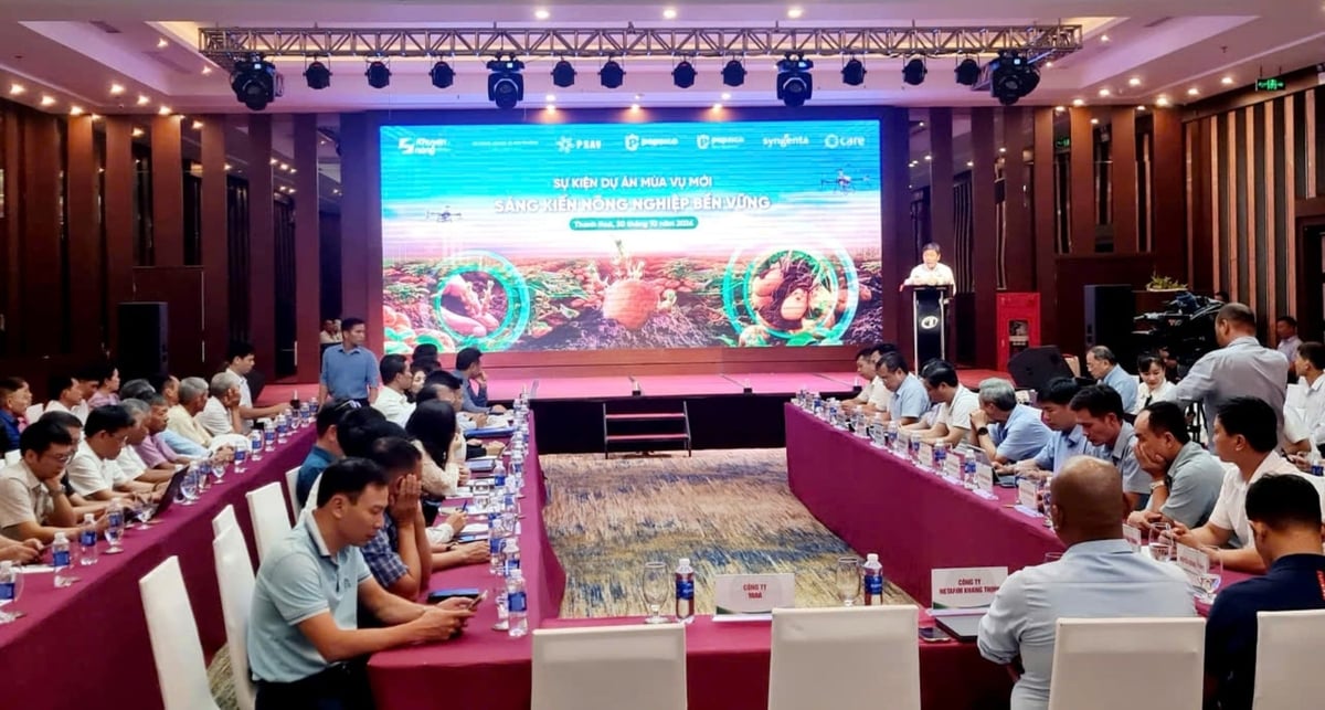 Toàn cảnh sự kiện Dự án 'Mùa vụ mới: Sáng kiến nông nghiệp bền vững'. Ảnh: Đình Tiệp. Toàn cảnh sự kiện Dự án 'Mùa vụ mới: Sáng kiến nông nghiệp bền vững'. Ảnh: Đình Tiệp.