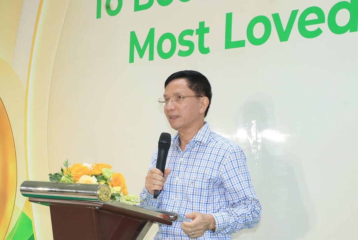 Ông Nguyễn Thanh Sơn, Chủ tịch Hiệp hội Gia cầm Việt Nam, phát biểu tại sự kiện. Ảnh: Sơn Trang. Ông Nguyễn Thanh Sơn, Chủ tịch Hiệp hội Gia cầm Việt Nam, phát biểu tại sự kiện. Ảnh: Sơn Trang.