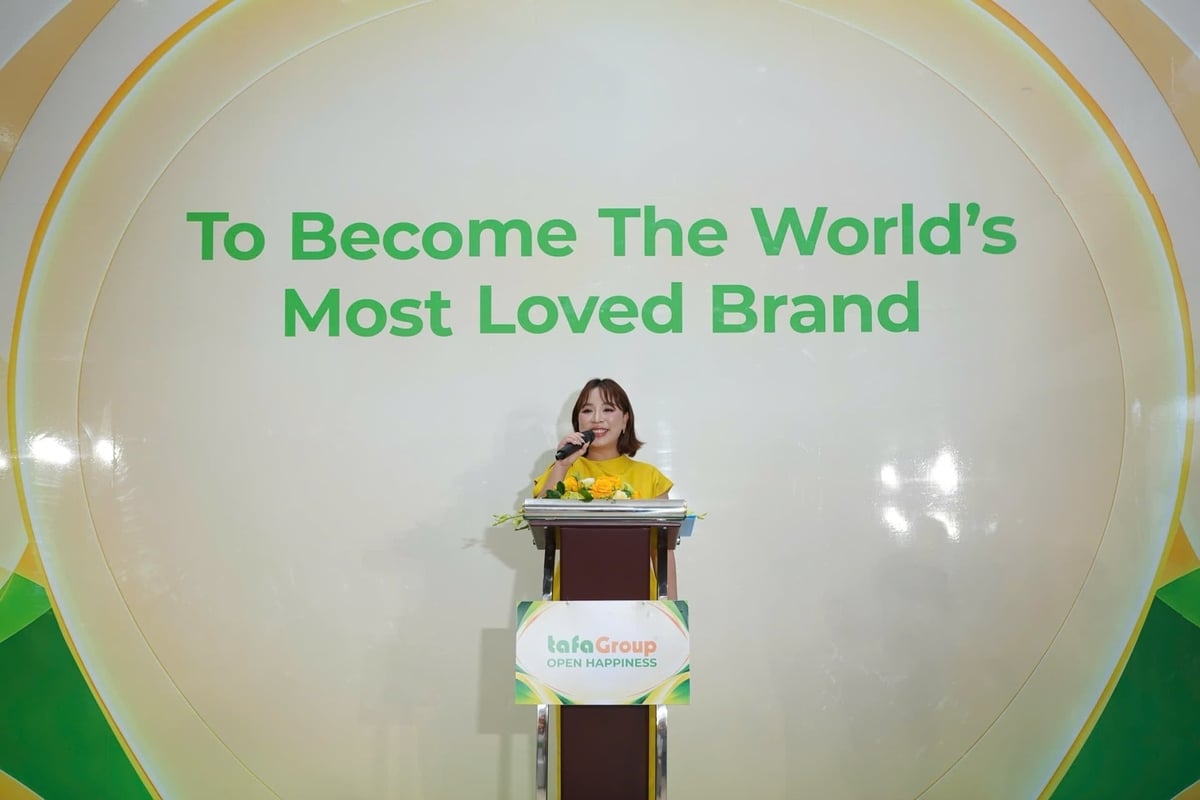 Bà Chu Thị Hồng Thủy, CEO TAFA Group phát biểu tại Lễ Khai trương Văn phòng TAFA Building tại TP.HCM. Ảnh: Tafa. Bà Chu Thị Hồng Thủy, CEO TAFA Group phát biểu tại Lễ Khai trương Văn phòng TAFA Building tại TP.HCM. Ảnh: Tafa.