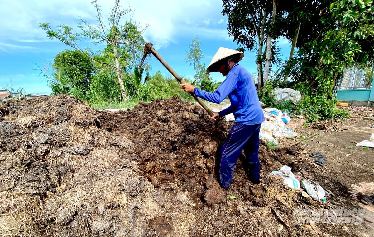 Giảm chi phí đầu vào, nâng cao hiệu quả kinh tế là động lực để nông dân tham gia sản xuất lúa phát thải thấp. Ảnh: Minh Sáng.